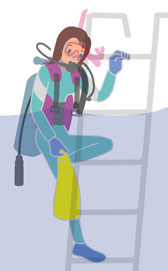 ボートダイビングでのエキジットの注意点